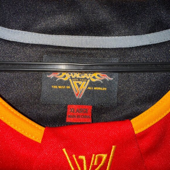 The Sammy Hagar Van Halen BEST OF ALL WORLDS VIP Shirt in X-Large is a Black Ye